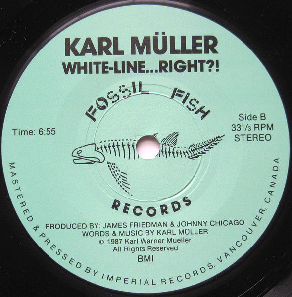 Karl Muller : Davy Jones' Locker / White-Line...Right?! (7")