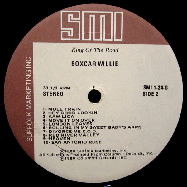 Boxcar Willie : King Of The Road 20 Great Tracks (LP, Comp, Gol)