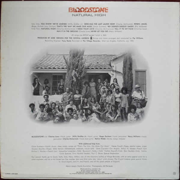 Bloodstone : Natural High (LP, Album, AL )