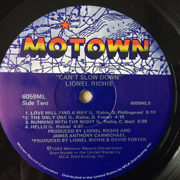 Lionel Richie : Can't Slow Down (LP, Album, Gat)