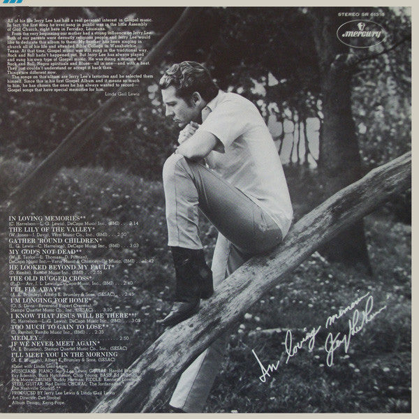 Jerry Lee Lewis : In Loving Memories The Jerry Lee Lewis Gospel Album (LP)