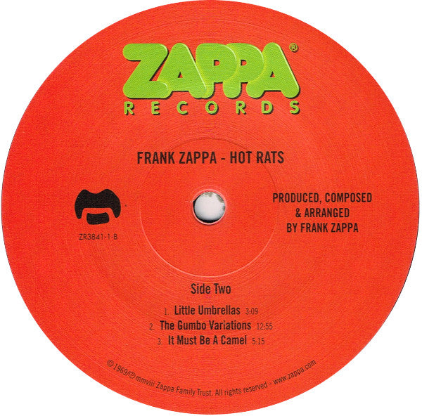 Frank Zappa : Hot Rats (LP, Album, RE, RM, Gat)