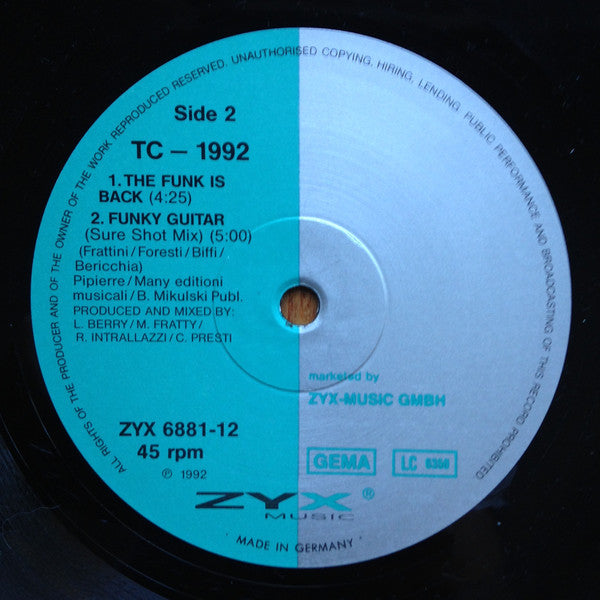 TC - 1992* : Funky Guitar (12")