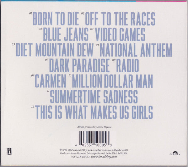 Lana Del Rey : Born To Die (CD, Album, Ltd, Sli)