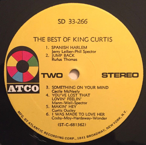 King Curtis : The Best Of King Curtis (LP, Comp)