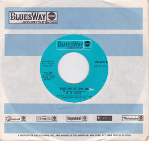 B.B. King : You Put It On Me / The B. B. Jones (7", Single)