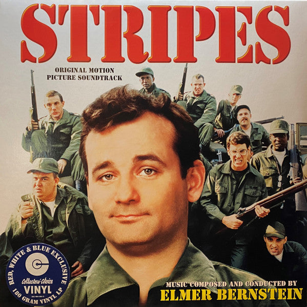 Elmer Bernstein : Stripes (Original Motion Picture Soundtrack) (LP, Album, Ltd, Red)