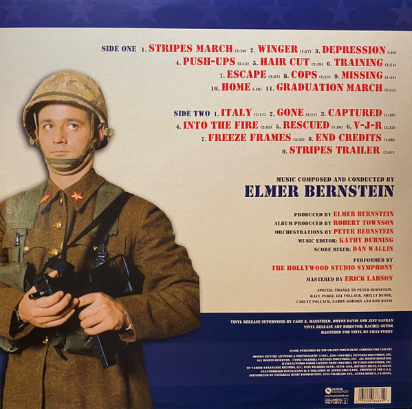 Elmer Bernstein : Stripes (Original Motion Picture Soundtrack) (LP, Album, Ltd, Red)