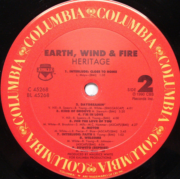 Earth, Wind & Fire : Heritage (LP, Album)