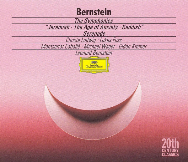 Leonard Bernstein - Christa Ludwig · Lukas Foss · Montserrat Caballé · Michael Wager · Gidon Kremer · Israel Philharmonic Orchestra : The Symphonies: "Jeremiah · The Age Of Anxiety · Kaddish" / Serenade (2xCD, Comp, RM)
