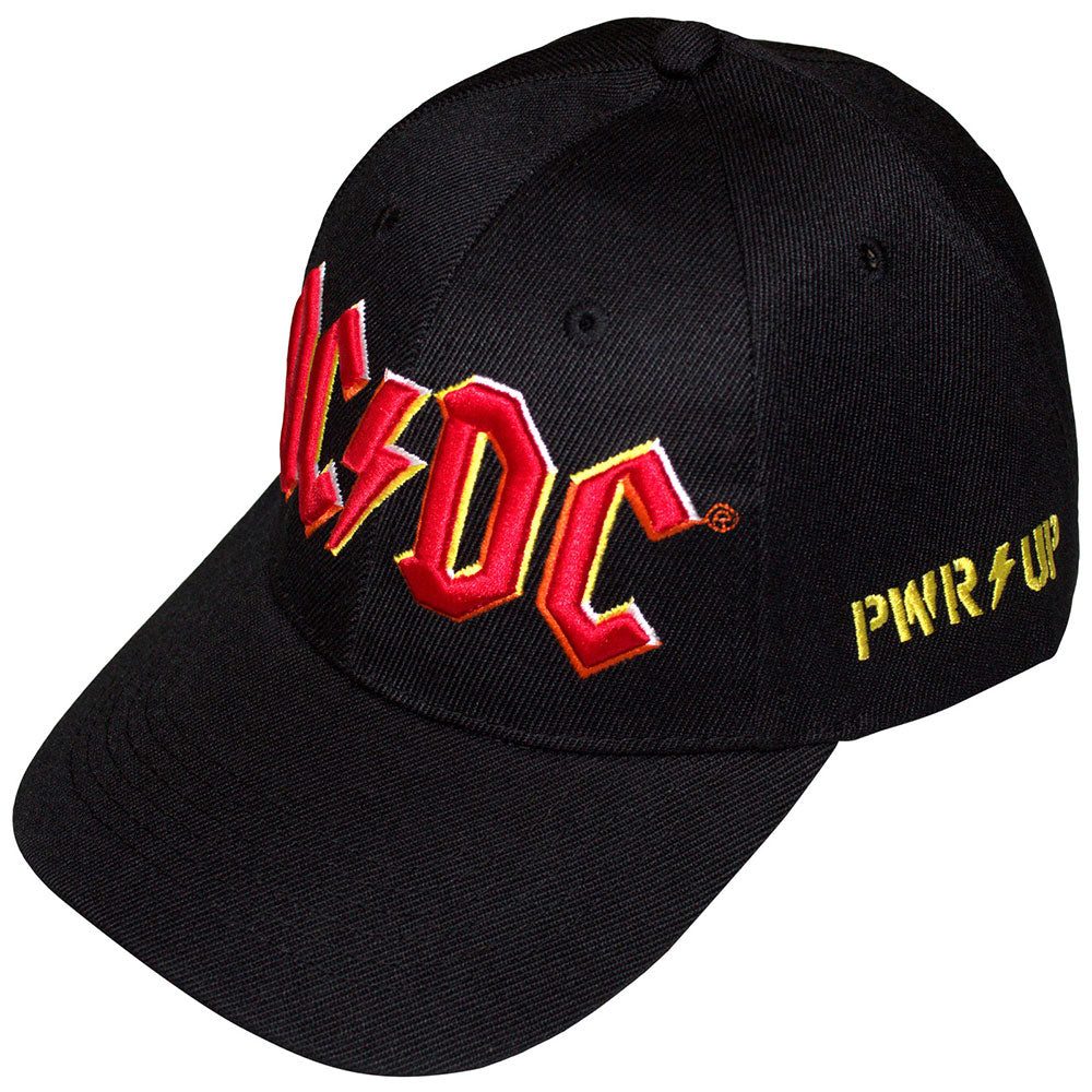 AC/DC Unisex Baseball Cap: PWR-UP & Logo (Black)
