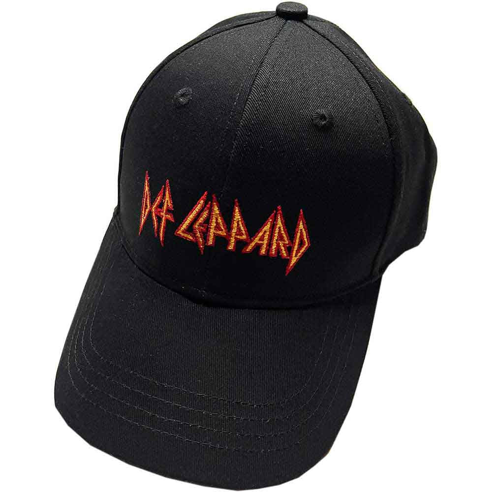 Def Leppard Unisex Baseball Cap: Text Logo (Black)
