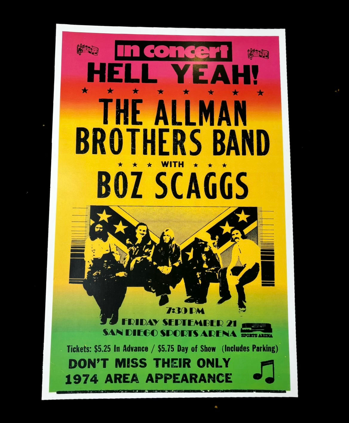 Poster - The Allman Brothers Band with Boz Scaggs