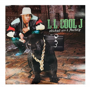 Ll cool J -Walking mit einem Panther -Poster