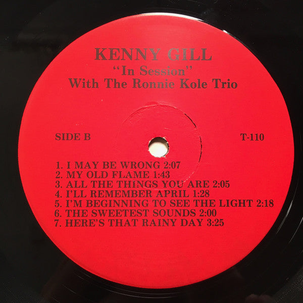 Kenny Gill (2) With The Ronnie Kole Trio* : In Session (LP, Album)