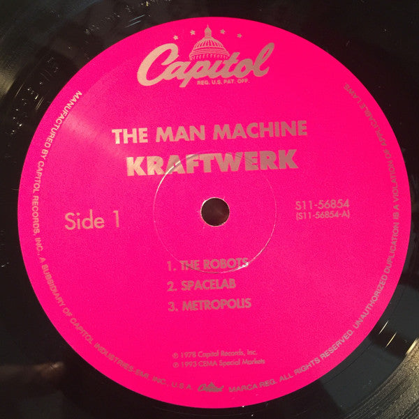 Kraftwerk : The Man Machine (LP, Album, RE)