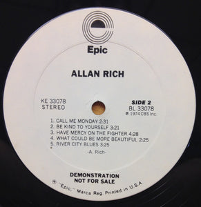 Allan Rich (2) : Allan Rich (LP, Album, Promo)