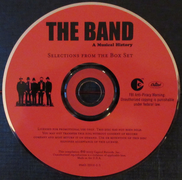 Used CD - The Band - The Band: A Musical History - Selections From The Box  Set (CD, Comp, Promo, RM, Smplr, Cop) (Near Mint (NM or M-))