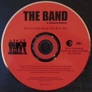 The Band : The Band: A Musical History - Selections From The Box Set (CD, Comp, Promo, RM, Smplr, Cop)