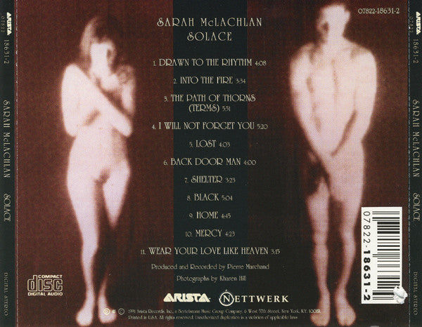 Sarah McLachlan : Solace (CD, Album)