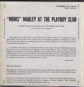 Moms Mabley : Moms Mabley At The Playboy Club (LP, Mono)