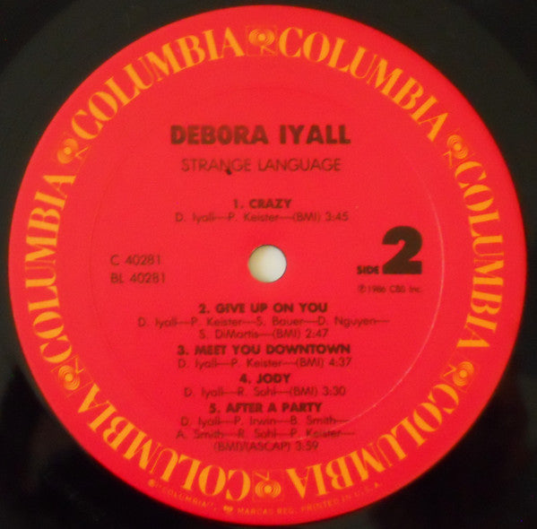 Debora Iyall : Strange Language (LP, Album)