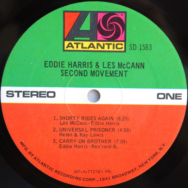 Eddie Harris & Les McCann : Second Movement (LP, Album, PR )