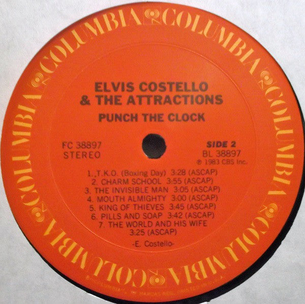 Elvis Costello And The Attractions* : Punch The Clock (LP, Album, Car)