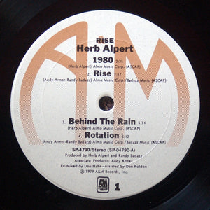 Herb Alpert : Rise (LP, Album)