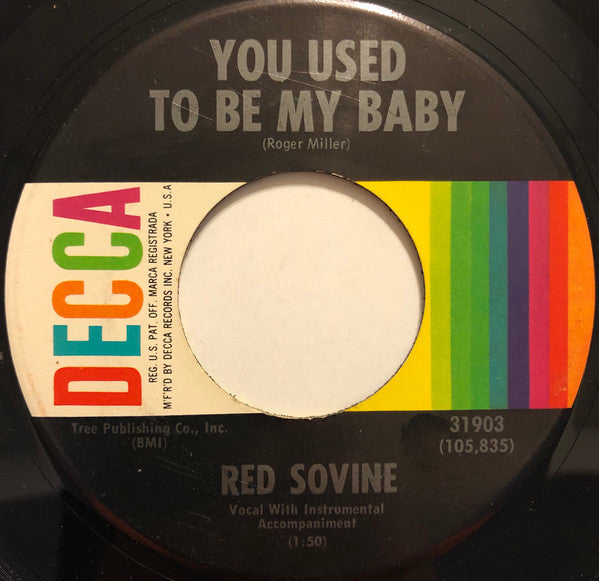 Red Sovine : Leave Me Alone (7", Pin)