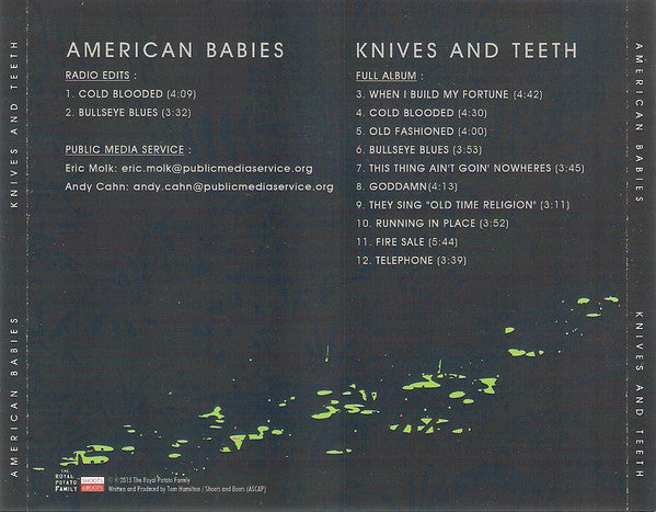 American Babies : Knives And Teeth (CDr, Album, Promo)