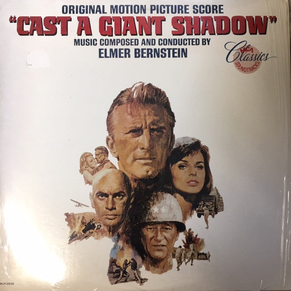 Elmer Bernstein : Cast A Giant Shadow (Original Motion Picture Score) (LP, Album, RE)
