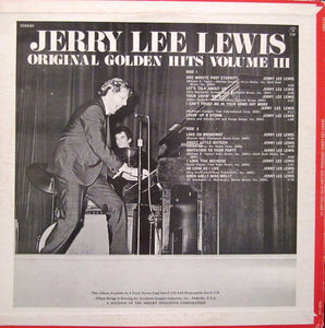 Jerry Lee Lewis : Original Golden Hits Volume III (LP, Comp)