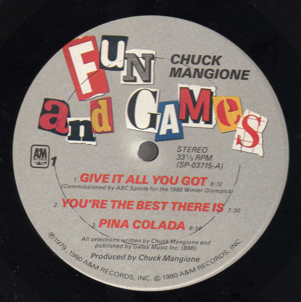 Chuck Mangione : Fun And Games (LP, Album)