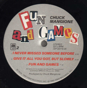 Chuck Mangione : Fun And Games (LP, Album)