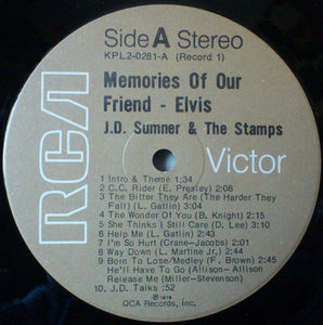 J.D. Sumner & The Stamps : Memories Of Our Friend Elvis  (2xLP)