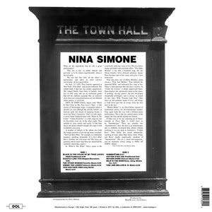 Nina Simone : Nina Simone At Town Hall (LP, Album, RE, 180)