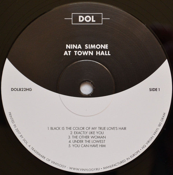 Nina Simone : Nina Simone At Town Hall (LP, Album, RE, 180)