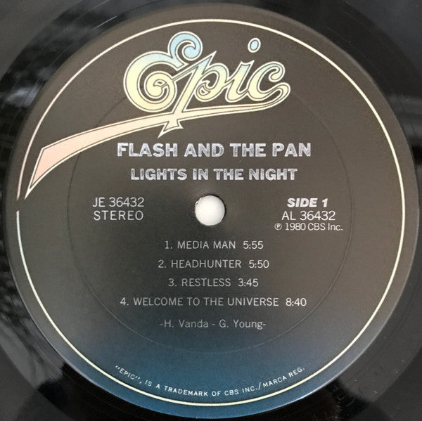 Flash And The Pan* : Lights In The Night (LP, Album, Pit)