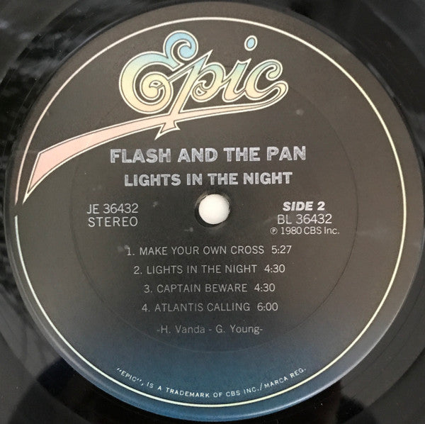 Flash And The Pan* : Lights In The Night (LP, Album, Pit)