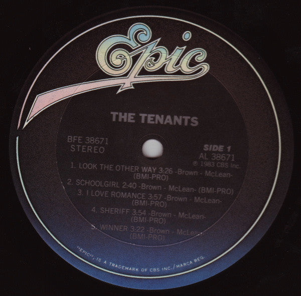 The Tenants (4) : The Tenants (LP, Album, Pit)