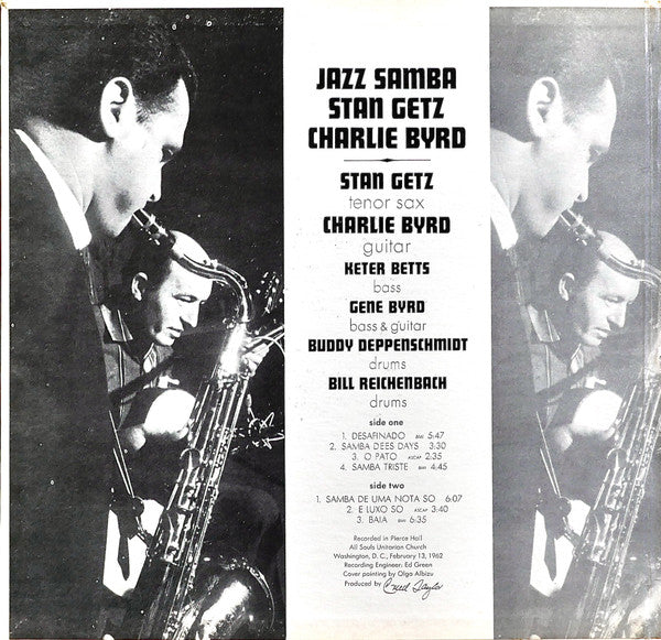 Stan Getz / Charlie Byrd : Jazz Samba (LP, Album, Mono, Gat)