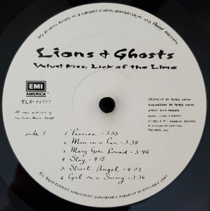 Lions & Ghosts : Velvet Kiss, Lick Of The Lime (LP, Album, All)