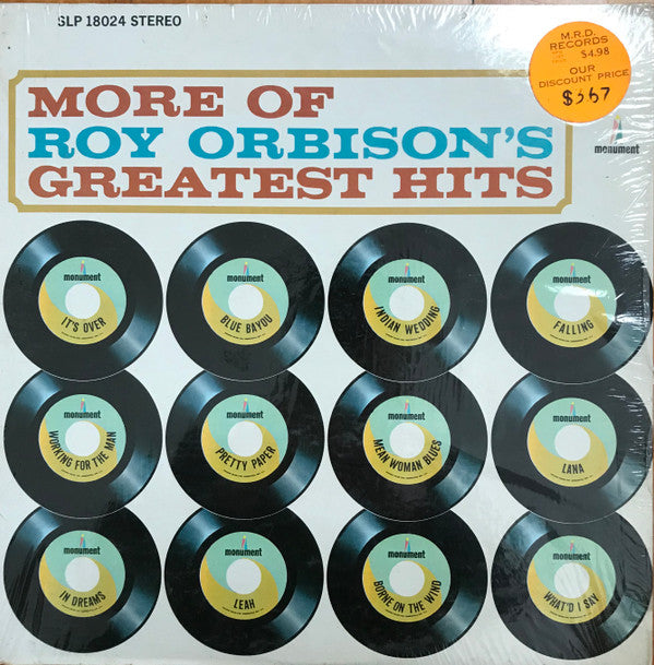Roy Orbison : More Of Roy Orbison's Greatest Hits (LP, Comp, Pit)
