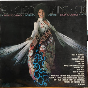 Cleo Laine : Return To Carnegie (LP, Album)