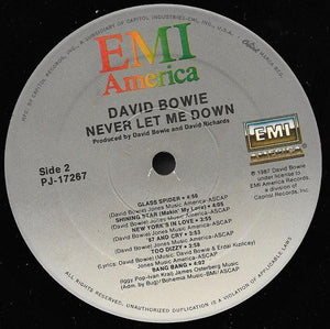 David Bowie : Never Let Me Down (LP, Album, Spe)