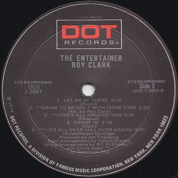 Roy Clark : The Entertainer (LP, Album, Mon)