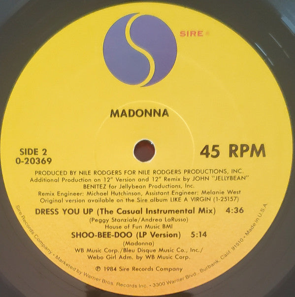 Madonna : Dress You Up (12", Maxi)