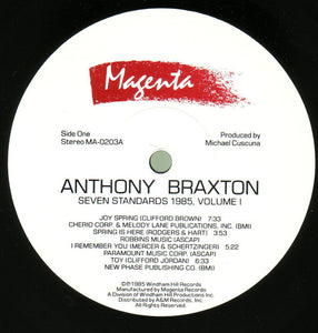Anthony Braxton : Seven Standards 1985, Volume I (LP)