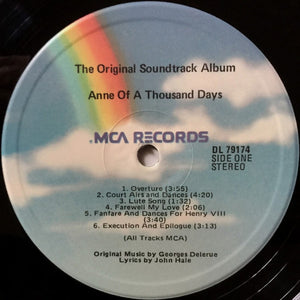 Georges Delerue / New York Pro Musica : Original Sound Track Anne Of The Thousand Days (LP, Album)